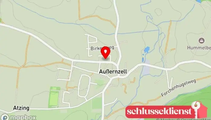 Karte von Metzgerei und Partyservice Schosser Fleischerei in Außernzell