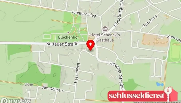Karte von Meyer & Meyer GbR Schlosserei und Schmiede Metallbauunternehmen, Metallwerkstatt, Metallwarenhändler, Kleingeräte-Reparaturdienst in Amelinghausen