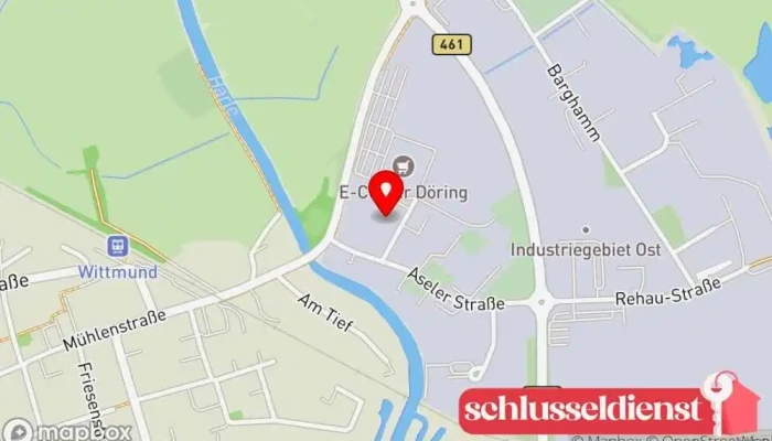 Karte von Michael Günther GmbH Metallbauunternehmen in Wittmund