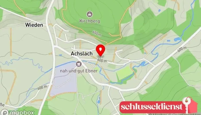 Karte von Montagebau Sixt Bauunternehmen in Achslach