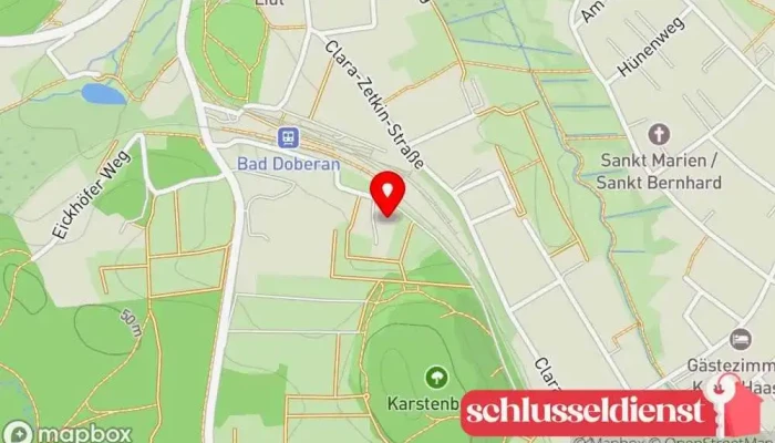 Karte von Montagebetrieb Steffen Rohde Anbieter von Terrassenüberdachungen, Markisenanbieter, Terrassenbauer, Wintergartenbauer in Bad Doberan