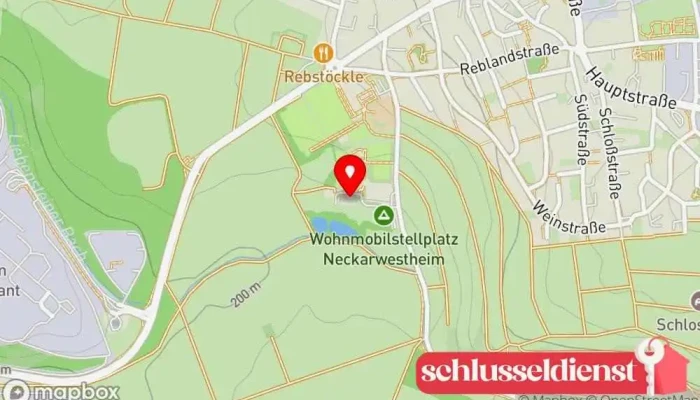Karte von Musikverein Neckarwestheim e.V. Musikclub, Heime, Musikschule in Neckarwestheim