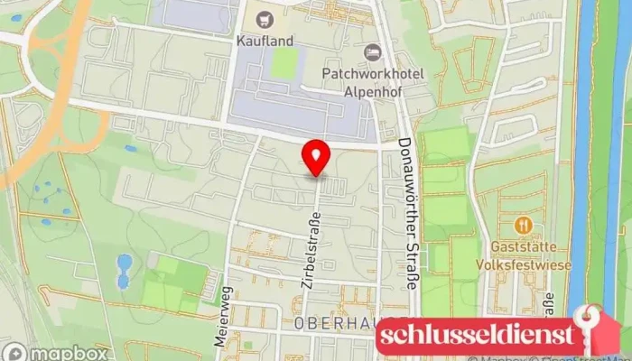 Karte von Nawrath + Kempf Metallbau GmbH Metallbauunternehmen in Augsburg
