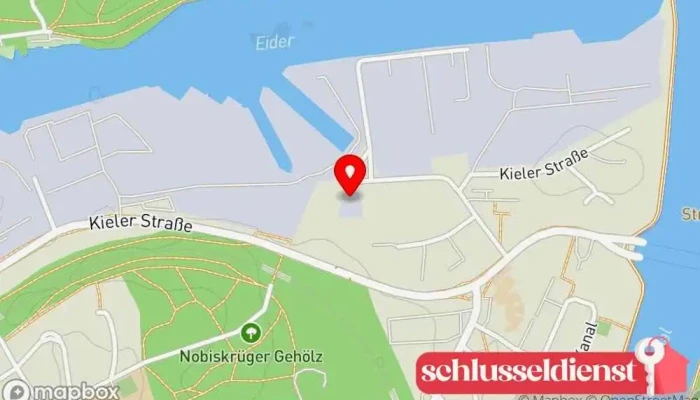 Karte von Neuwerker Schmiede und Bauschlosserei Wriedt Metallwerkstatt, Aluminium-Schweißer, Schmied, Landmaschinen-Reparaturdienst, Allround-Handwerker, Schlüsseldienst, Mechaniker, Geländeranbieter, Stahlbauunternehmen, Schweißbetrieb in Rendsburg