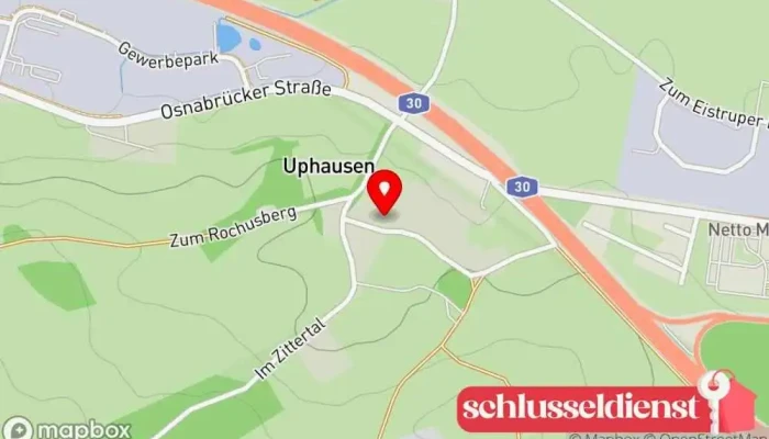 Karte von Nieberg Metalltechnik Metallbauunternehmen in Bissendorf