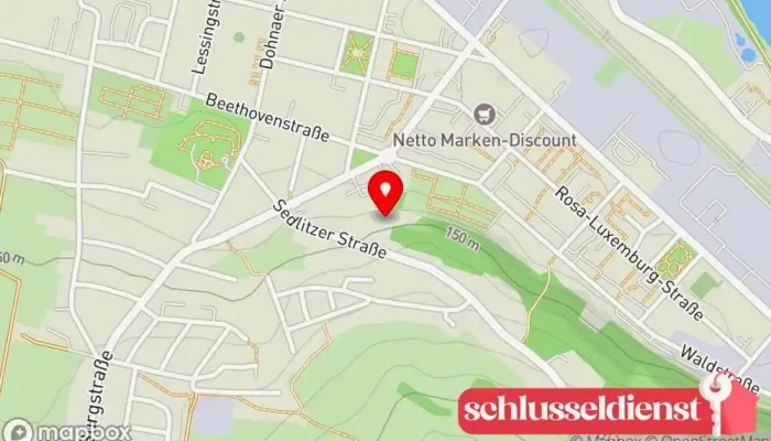 Karte von Norit Schlosser - Ferienwohnungen Ferienwohnung, Möbliertes Apartmenthaus, Parkplatz, WLAN-Hotspot in Heidenau