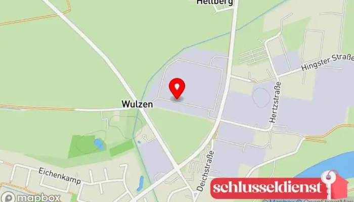Karte von Oelschläger Metalltechnik GmbH, Werk Hilgermissen Metallbauunternehmen in Hilgermissen