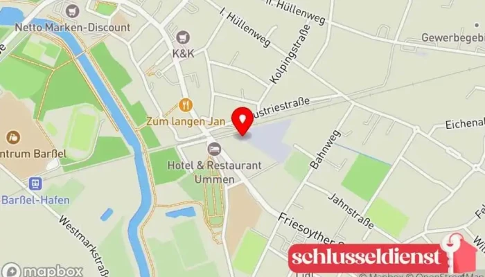 Karte von Oltmanns Metallbau GmbH Metallbauunternehmen in Barßel