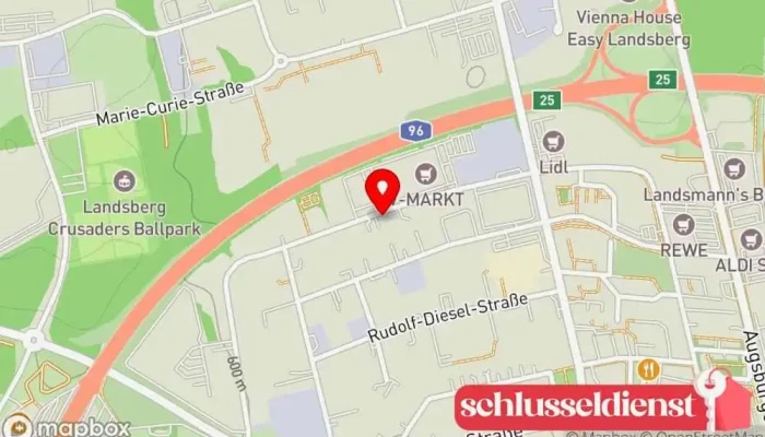 Karte von Paul Wachter GmbH Generalunternehmer in Landsberg am Lech