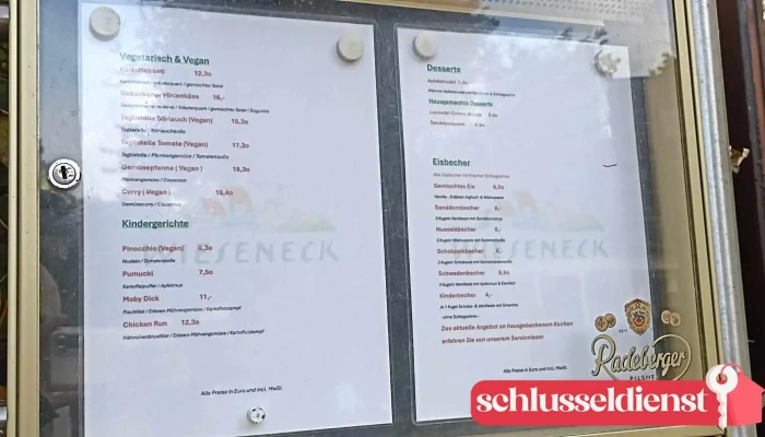 Pension Wieseneck -  Speisekarte - Insel Hiddensee