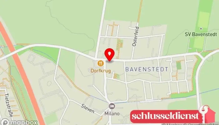 Karte von Pfennig Glas & Schlüsseldienst Glaser in Hildesheim