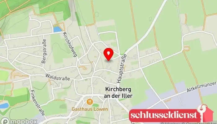Karte von PG Schweißtechnik Paul Görmiller GmbH Schweißbedarf, Schweißbetrieb in Kirchberg an der Iller