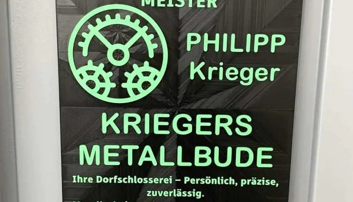 Philipp Krieger / Feinwerkmechanikermeister / Kriegers Metallbude / Zerspanung / Schlosserei Hamburg - 22415 Hamburg