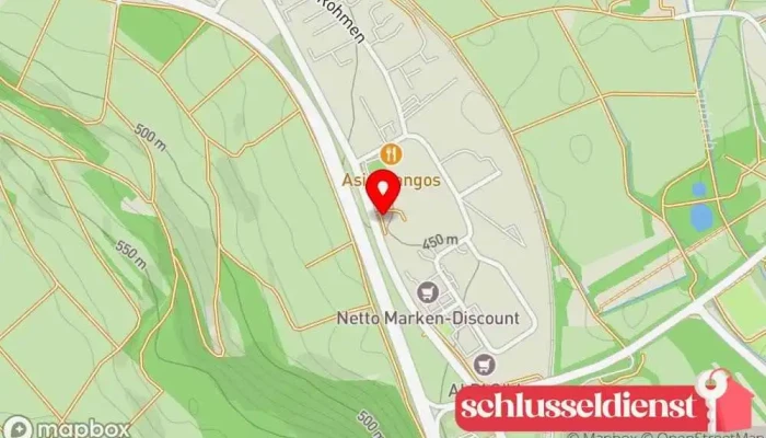 Karte von PORTAS-Fachbetrieb Schellhammer Schreinerei Innenausbau Treppenbauunternehmen, Küchenumbauunternehmen, Fensterinstallationsdienst in Mühlhausen-Ehingen