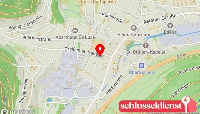 Karte von ProjektMetall Metallbauunternehmen in Oberkochen