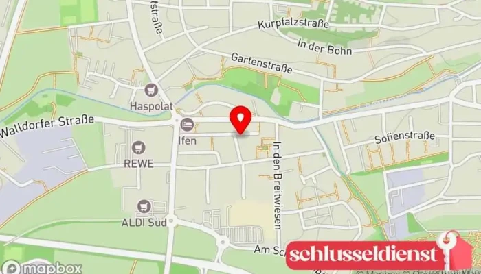 Karte von R. Christophel Schlosserei Metallwerkstatt in Wiesloch