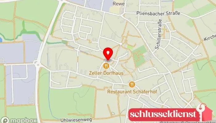 Karte von Rathaus Zell unter Aichelberg Rathaus in Zell unter Aichelberg