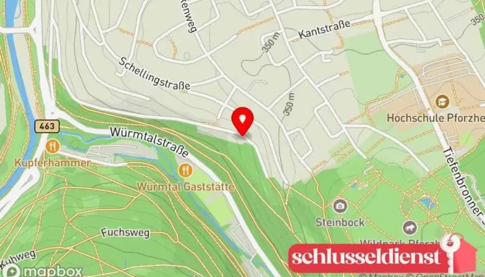 Karte von Reeck Metall Design - Alexander Reeck Metallbauunternehmen, Metallwerkstatt in Pforzheim