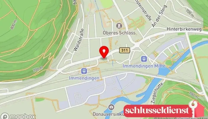 Karte von Refugium Immendingen Escape-Room-Zentrum in Immendingen