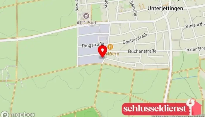 Karte von Reiner Kopp - Drehen - Fräsen - Spanen Dreherei, Metallverarbeitungsunternehmen in Jettingen