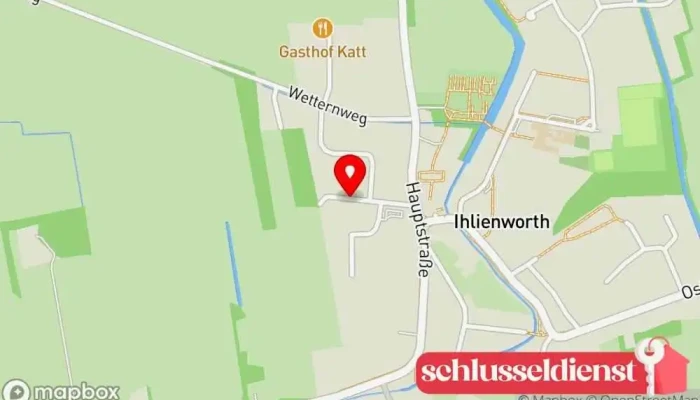 Karte von Reinhard Hillebrecht Metallbauunternehmen in Ihlienworth