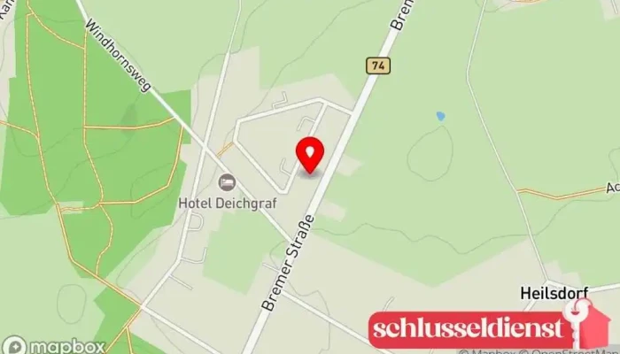 Karte von Reschke Metallbau Metallbauunternehmen in Hambergen