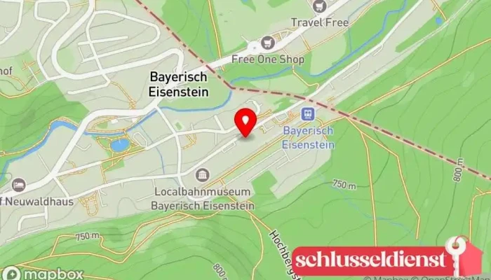 Karte von Restaurant Grenzglashütte/ Waldmanufakturen Laden Restaurant in Bayerisch Eisenstein