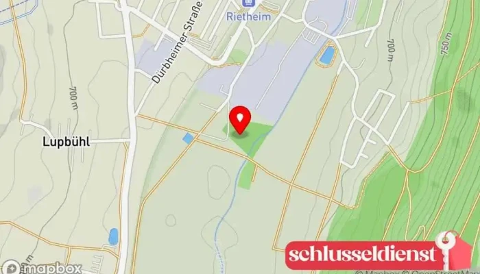 Karte von Rietheimer Schloss Schloss in Rietheim-Weilheim