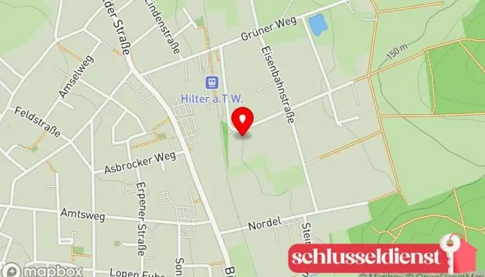 Karte von Rodefeld Gerätebau GmbH Stahlbauunternehmen, Laserschneideservice in Hilter am Teutoburger Wald