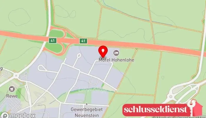Karte von Roland Gebert Metallbauunternehmen, Stahlbauunternehmen in Neuenstein