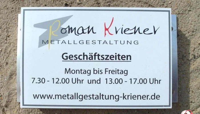 Roman Kriener Metallgestaltung - 97340 Martinsheim