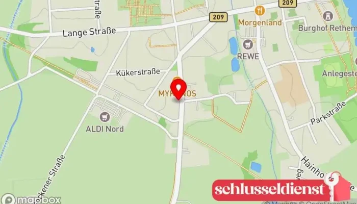 Karte von Rondthaler RSH Heiztechnik Sanitärinstallateur in Rethem