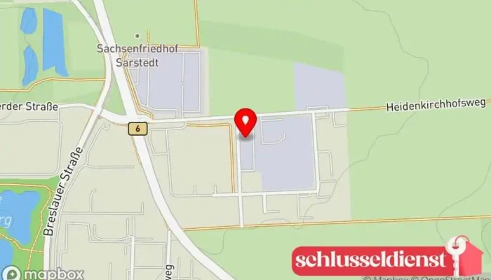 Karte von RSZ Rott Sarstedt Zerspanung GmbH Metallbauunternehmen in Sarstedt