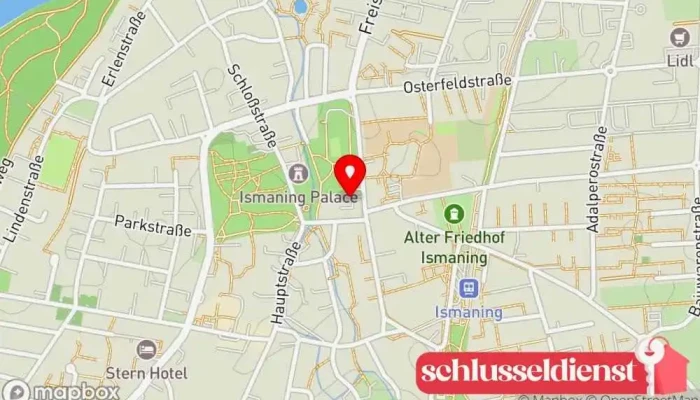 Karte von Rudolf Becker Metallbauunternehmen in Ismaning