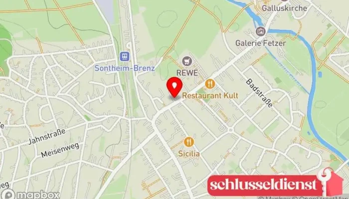 Karte von Rudolf Krausz Tor- & Fenstertechnik Garagentoranbieter, Markisenanbieter in Sontheim an der Brenz