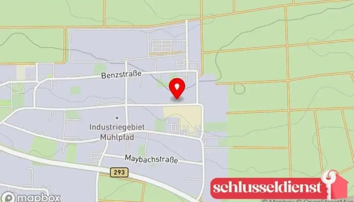 Karte von Rudolf Rieker GmbH Wärmebehandlungsservice für Metall, Mechanikwerk, Stahlhändler in Leingarten