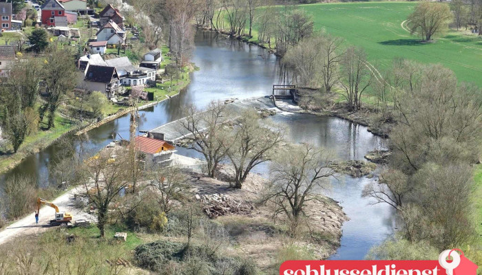 Saale-Wehr Dornburg - Deutschland