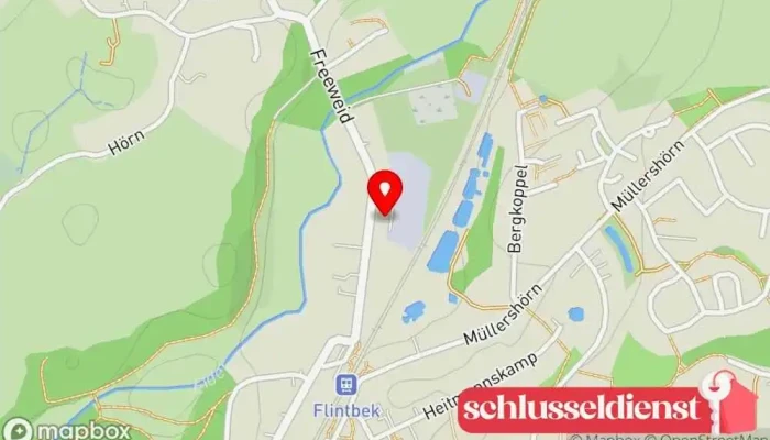 Karte von Schatzkammer Haushaltsauflösungen Antiquitätengeschäft, Geschäft für antike Möbel, Umzugs- und Lagerservice in Flintbek