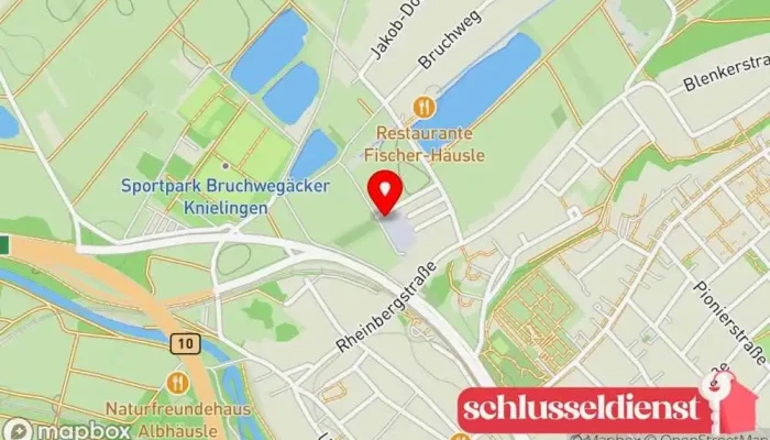 Karte von Schenk Stahlbau Service GmbH Stahlbauunternehmen in Karlsruhe