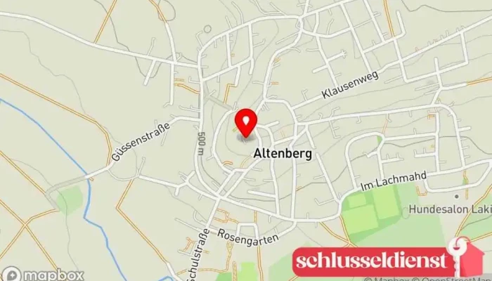 Karte von Schloss Altenberg Schloss in Syrgenstein