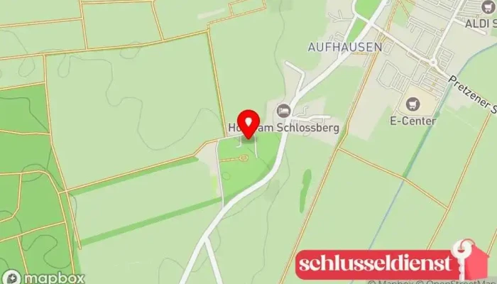Karte von Schloss Aufhausen Veranstaltungsstätte in Erding