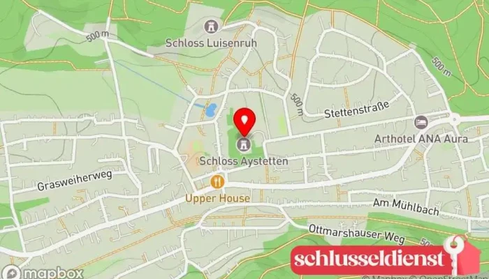 Karte von Schloss Aystetten Schloss in Aystetten