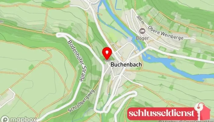 Karte von Schloss Buchenbach Schloss in Mulfingen