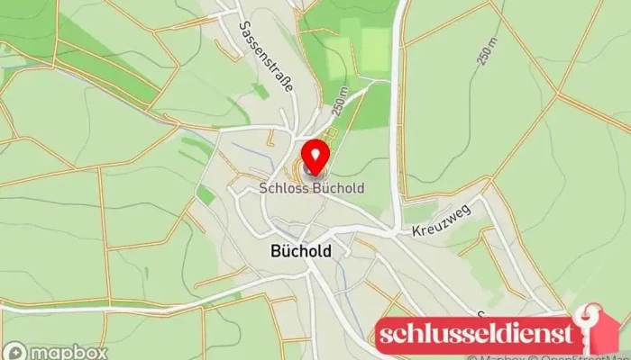 Karte von Schloss Büchold Schloss in Arnstein