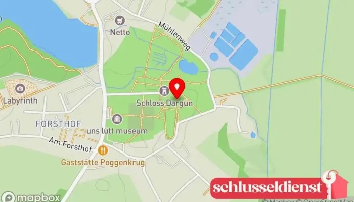 Karte von Schloss Dargun Schloss, Historische Sehenswürdigkeit, Sehenswürdigkeit in Dargun