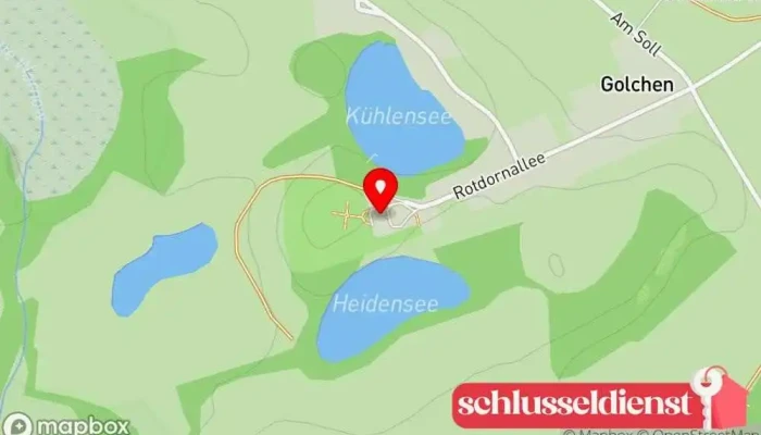 Karte von Schloss Golchen Schloss in Brüel