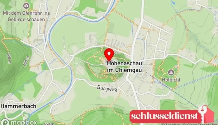Karte von Schloss Hohenaschau Schloss in Aschau im Chiemgau