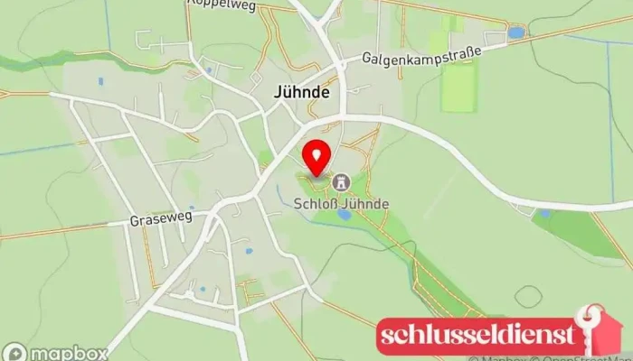 Karte von Schloss Jühnde Schloss in Jühnde