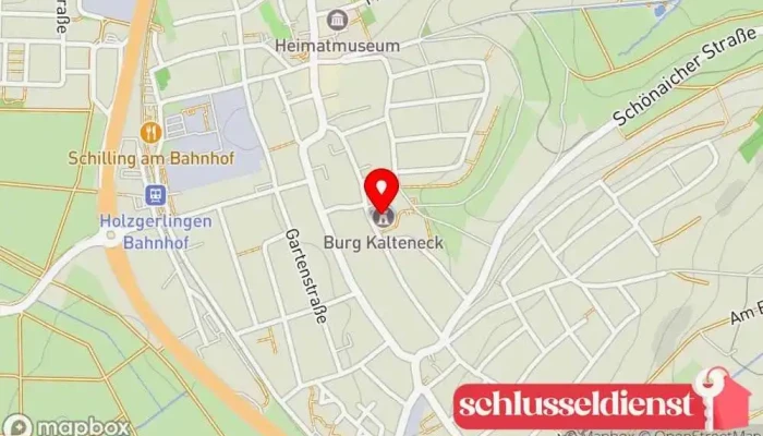 Karte von Schloss Kalteneck Schloss in Holzgerlingen