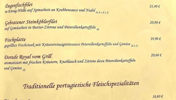 Schloss -  Restaurant Neuenburg Speisekarte - Neuenbürg